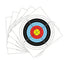 New 30pcs 40*40 cm Archery Shooting Target Paper Bow Hunting Archery Kit Standard Full Ring Single Spot Shooting Training Paper - Korvel