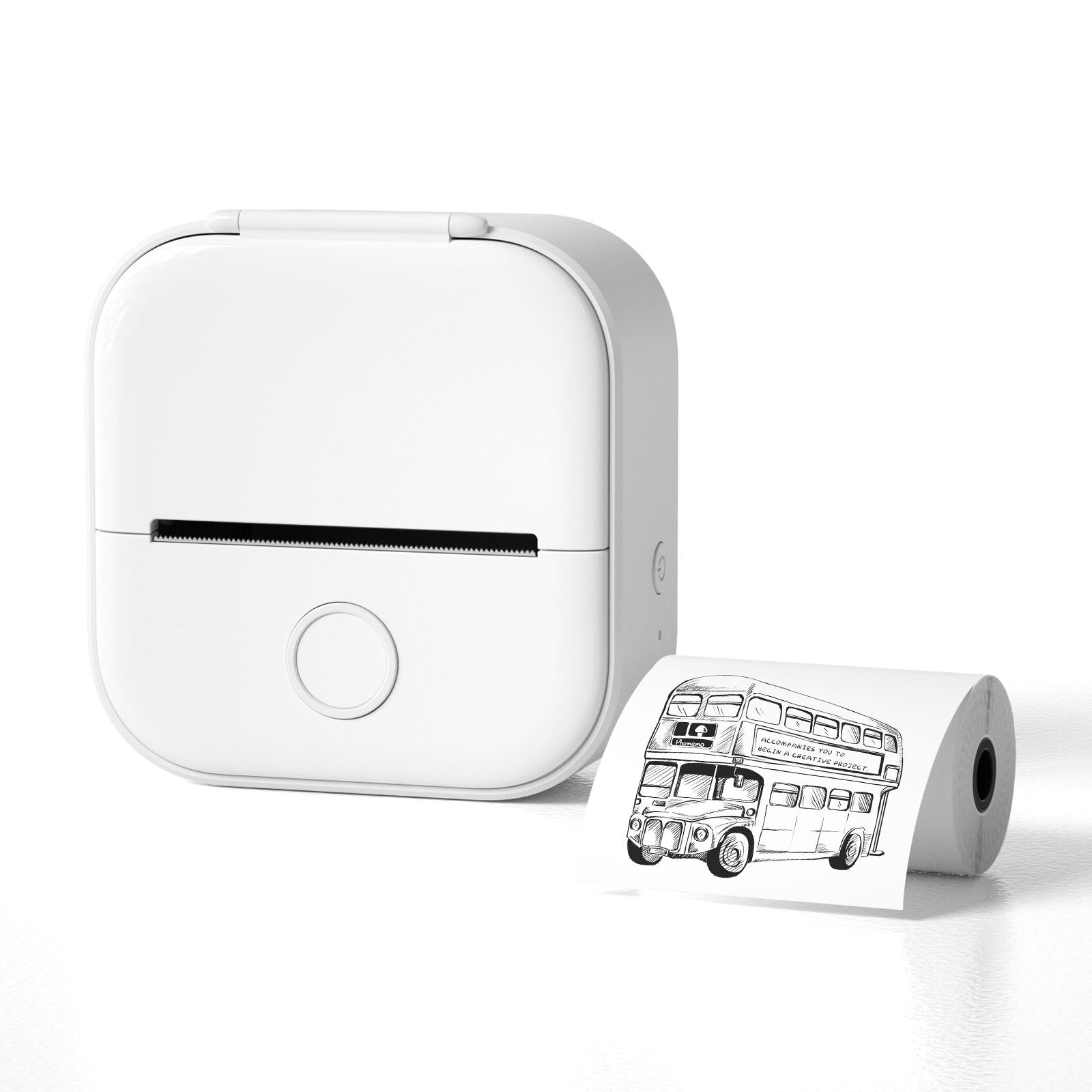 Phomemo Portable Mini Thermal Printer T02 Mini Pocket Label Printer DIY Self-adhesive Sticker Label Machine Various Label Paper - Korvel