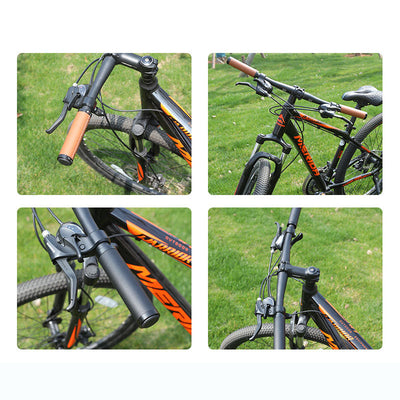 Mountain Bike Handlebar Sleeve Fiber Leather Surface Lock Shock-Absorbing Non-Slip Vice Handle Handlebar Grip Riding Accessories - Korvel