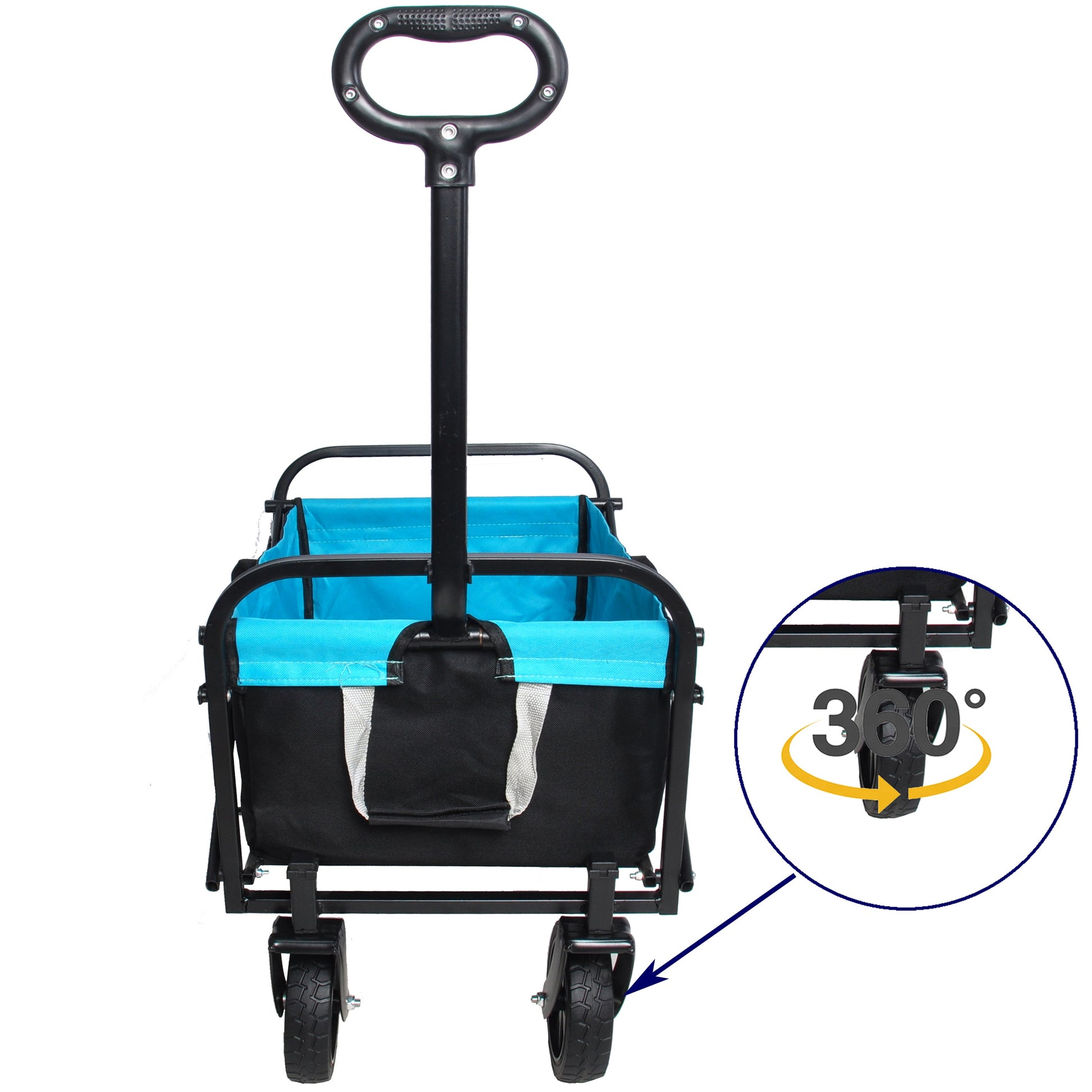 Folding Wagon Garden Shopping Beach Cart - Korvel