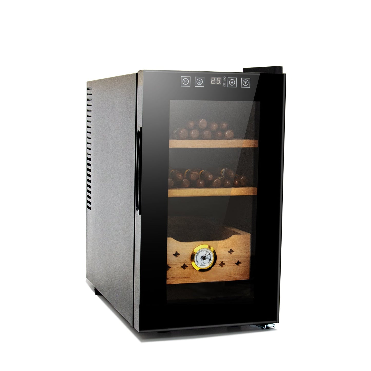 25L Electric Humidor, 150 Counts Capacity Cigar Humidor Humidifiers with Constant Temperature Controller, Cigar Humidor Box with - Korvel