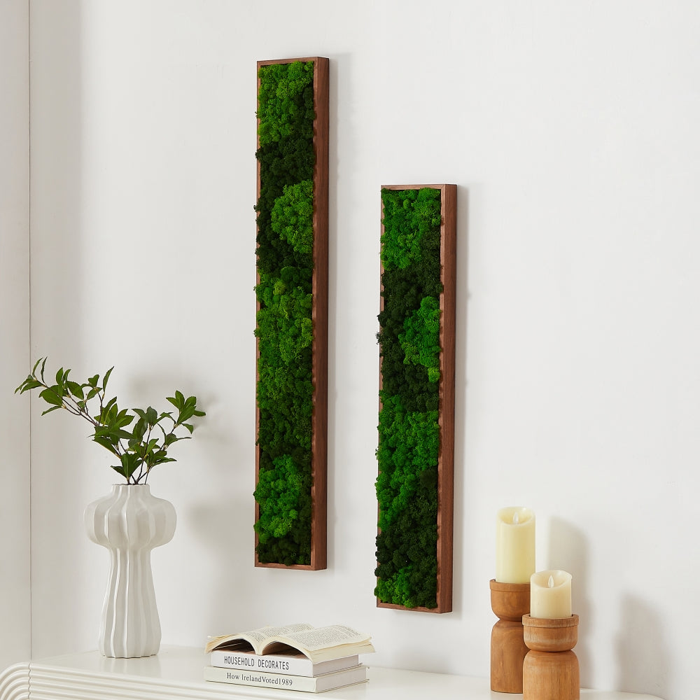 Art mural rectangulaire moyen en mousse mixte