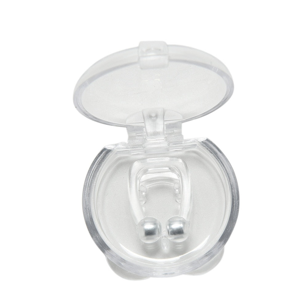 Clip nasal anti-ronquidos magnético de silicona con estuche