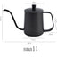 Household coffee hand brewing pot with narrow mouth and long mouth coffee pot with lid - Korvel