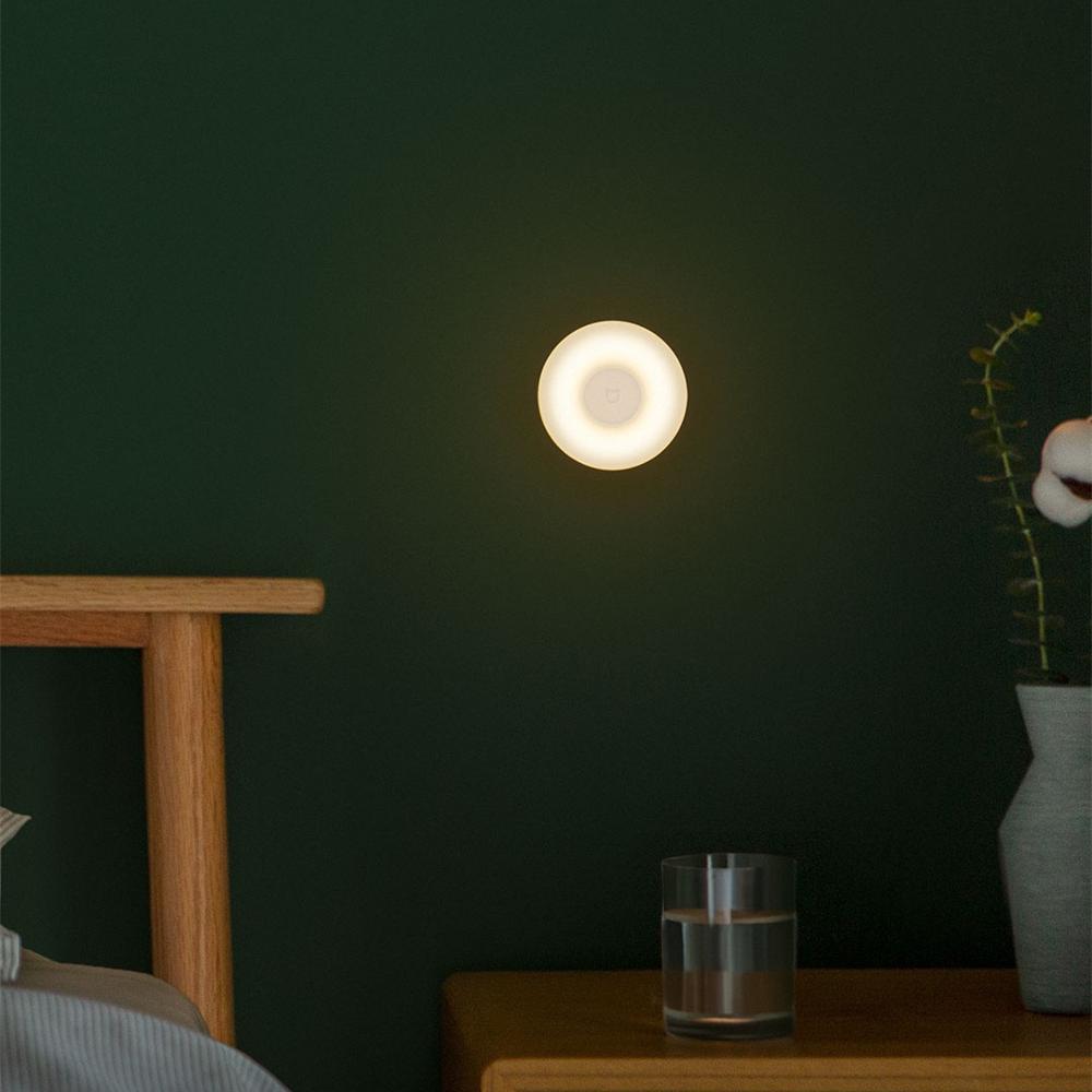 Xiaomi Mijia Night Light 2nd Generation Magnetic Attraction Night Lamp 360 Rotating Adjustable Infrared Body Sensor - Korvel