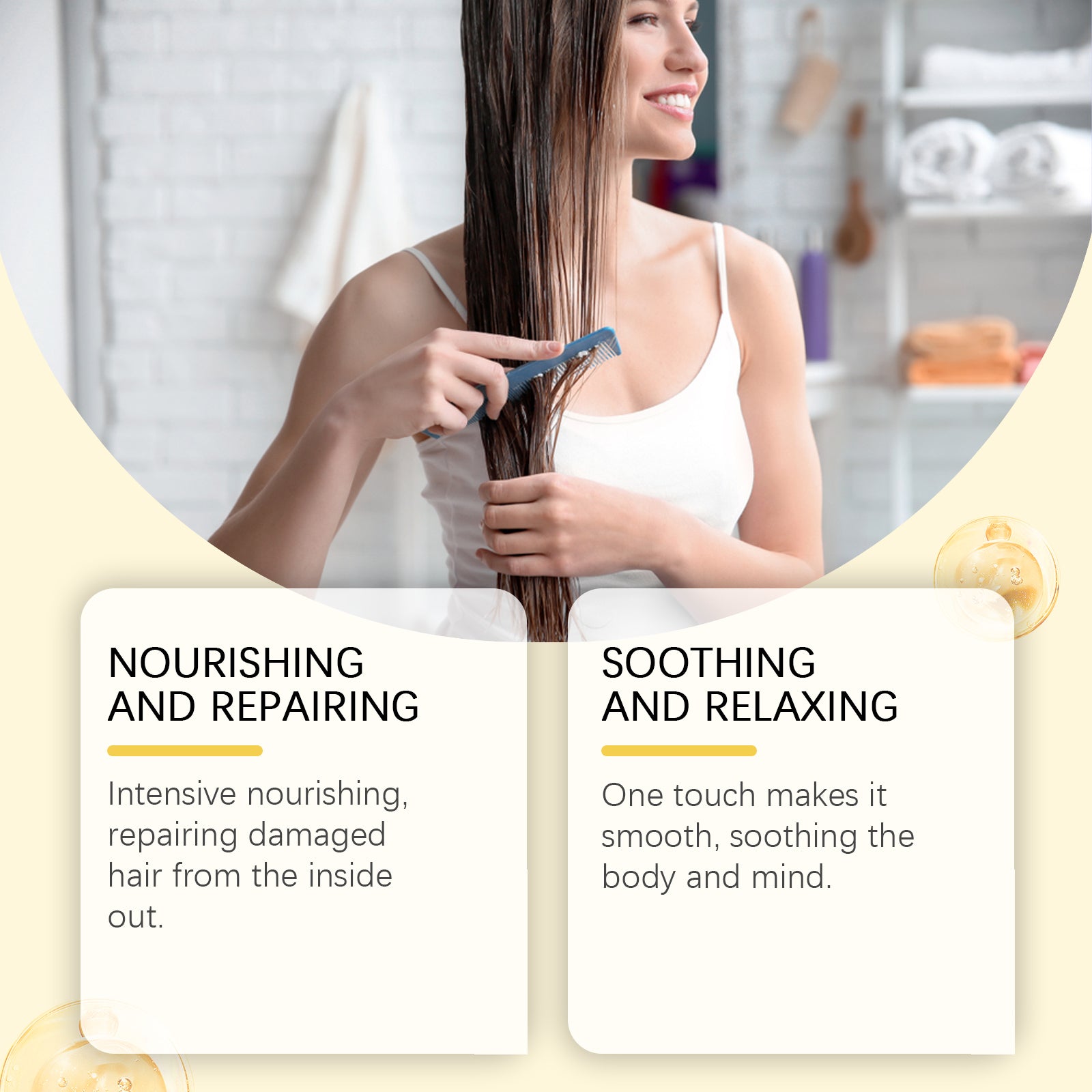 Batana Hair Care Cream Gently Nourishes Hair, Brightens Hair, Softens And Lustrous Hair Care Cream - Korvel