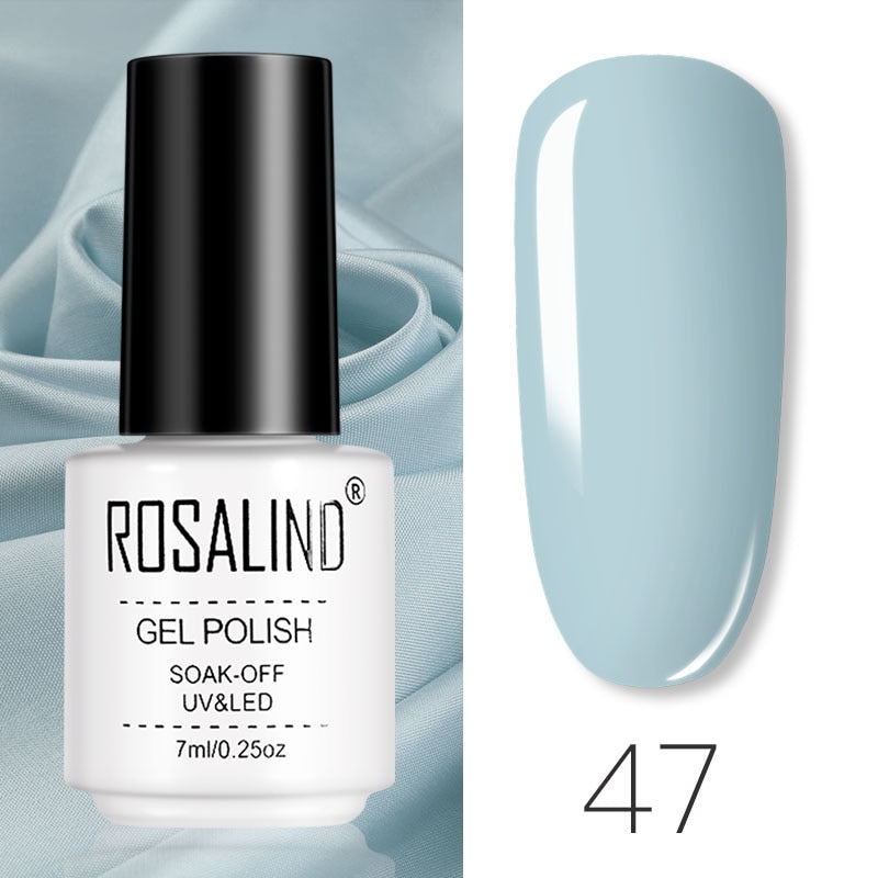 ROSALIND Gel Polish Set Manicure for Nails Semi Permanent Vernis top coat UV LED Gel Varnish Soak Off Nail Art Gel Nail Polish - Korvel
