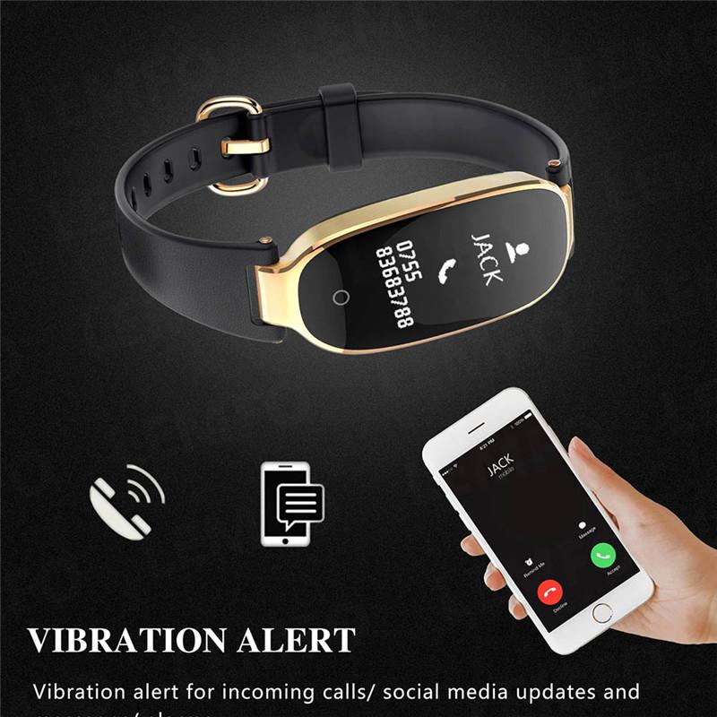 S3 Color Bracelet Fashion Wrist Smart Band Bracelet Girl Women Heart Rate Monitor Lady Female Fitness Tracker Wristband - Korvel