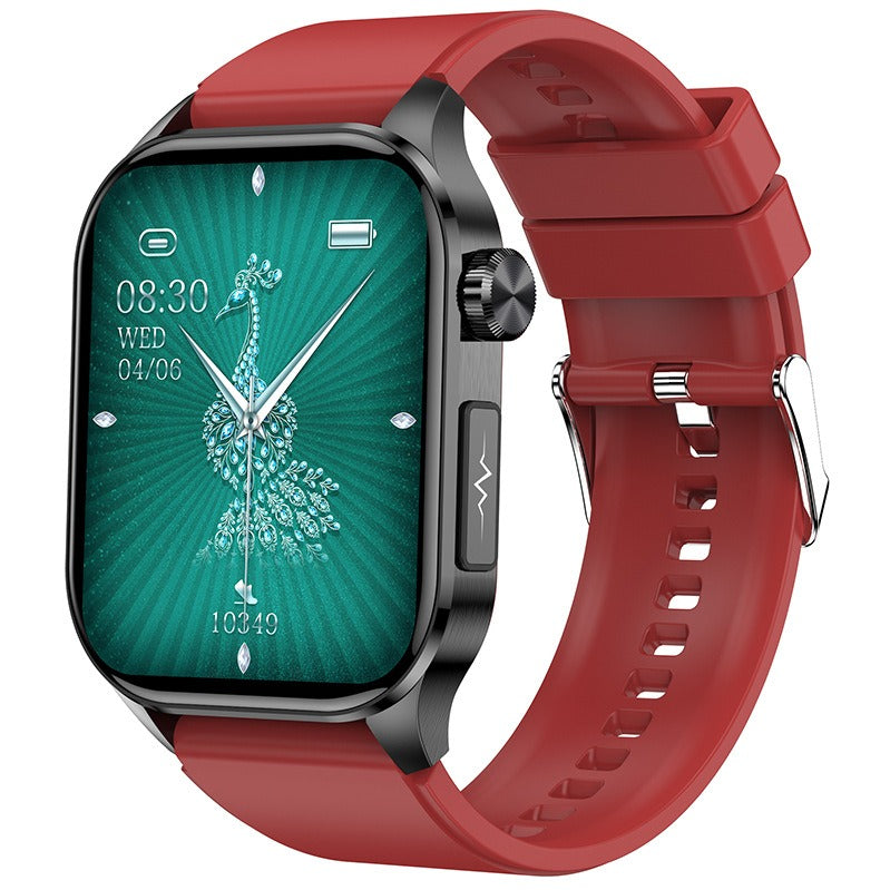 New ET580 smartwatch ECG blood glucose uric acid blood lipids body temperature men's photo and phone call watch - Korvel
