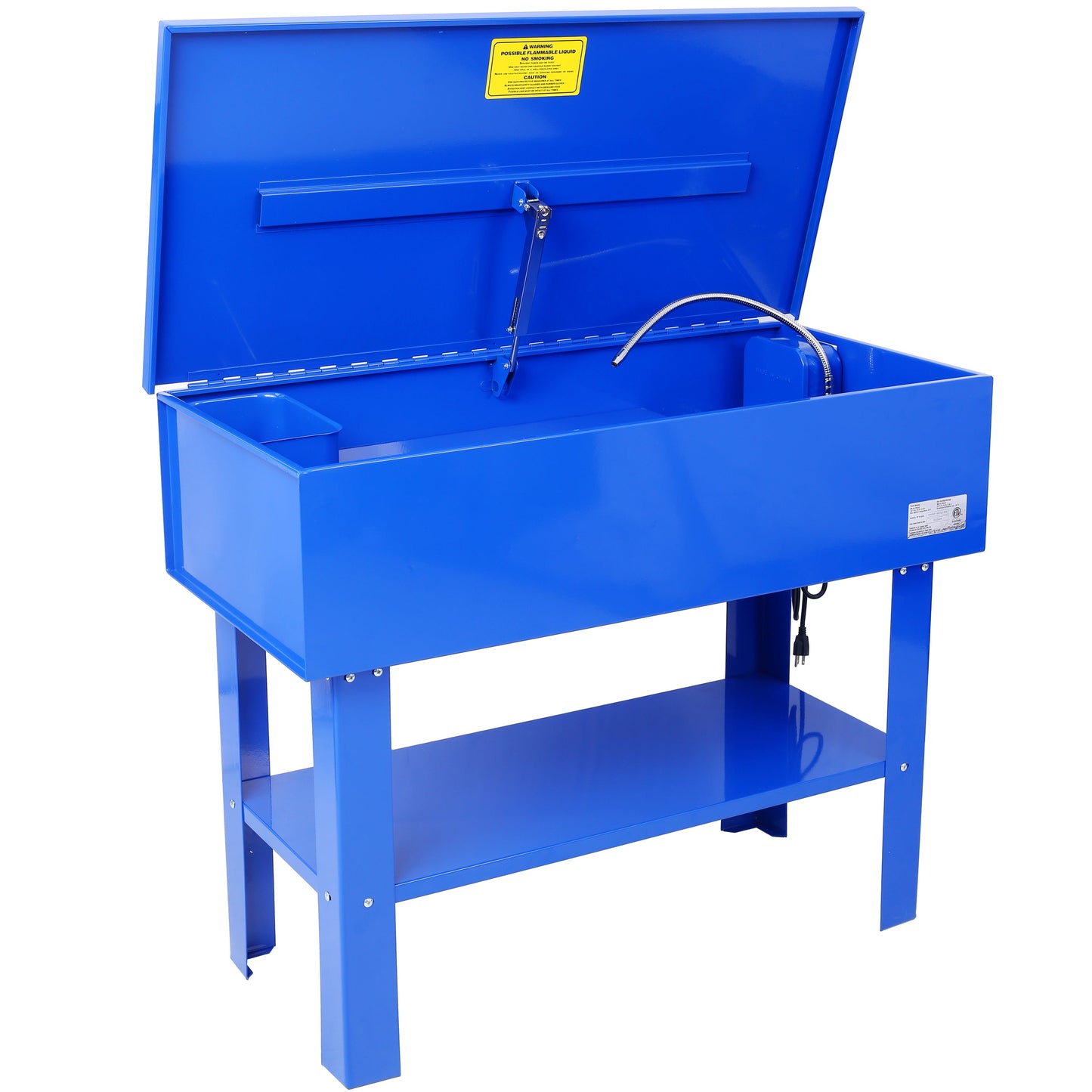 40 Gallon Parts Washer 24 Gallon Solvent Capacity 5 Gallon Per Minute Max Pump Output Heavy Duty Steel Powder Coated blue - Korvel