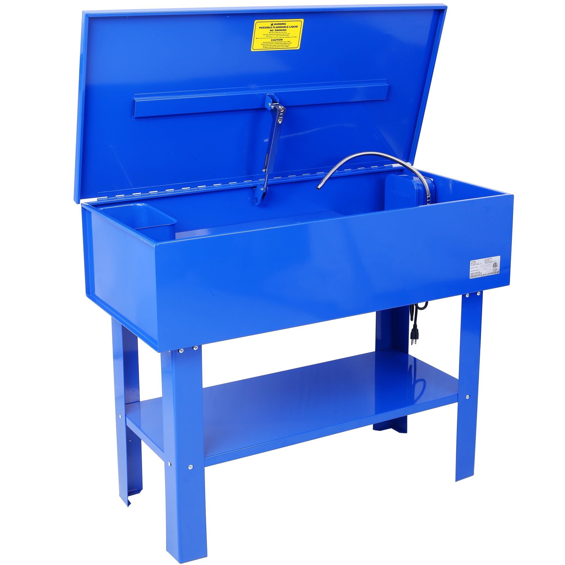 40 Gallon Parts Washer 24 Gallon Solvent Capacity 5 Gallon Per Minute Max Pump Output Heavy Duty Steel Powder Coated blue - Korvel
