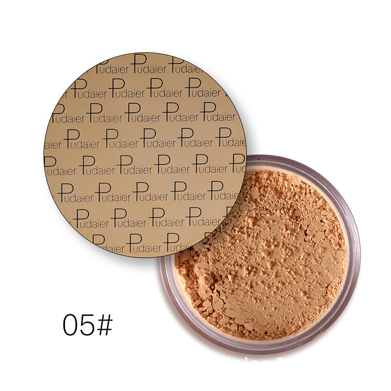 Pudaier Mineral Matte Pearlescent Loose Powder High Gloss Repair Powder Concealer Fixing Powder - Korvel