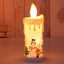 Christmas decoration candle light LED simulation flame candle Santa Claus snowman decoration night light - Korvel