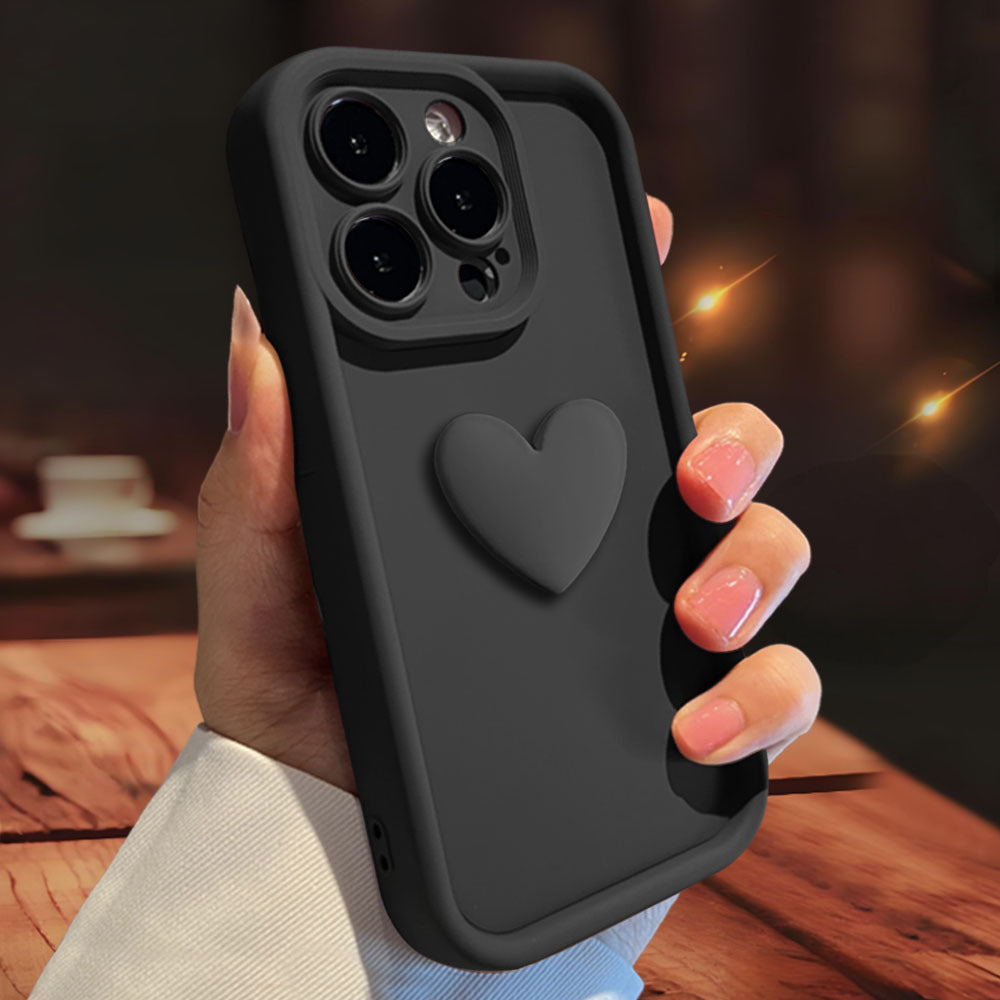 3D Love Protective Case for Apple iPhone 15 - Matte Finish