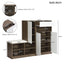 ON-TRANS 2-in-1 shoe storage platform and shoe cabinet, with soft cushioned seats and adjustable shelves, white - Korvel