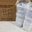 Pack of 7 Food Storage Container Space Saving Plastic Cereal Keeper with Air Tight Lid - Korvel