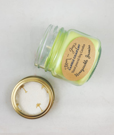 Honeysuckle Jasmine Soy Candle – Sweet & Floral Scent | Mam Jam’s - Korvel