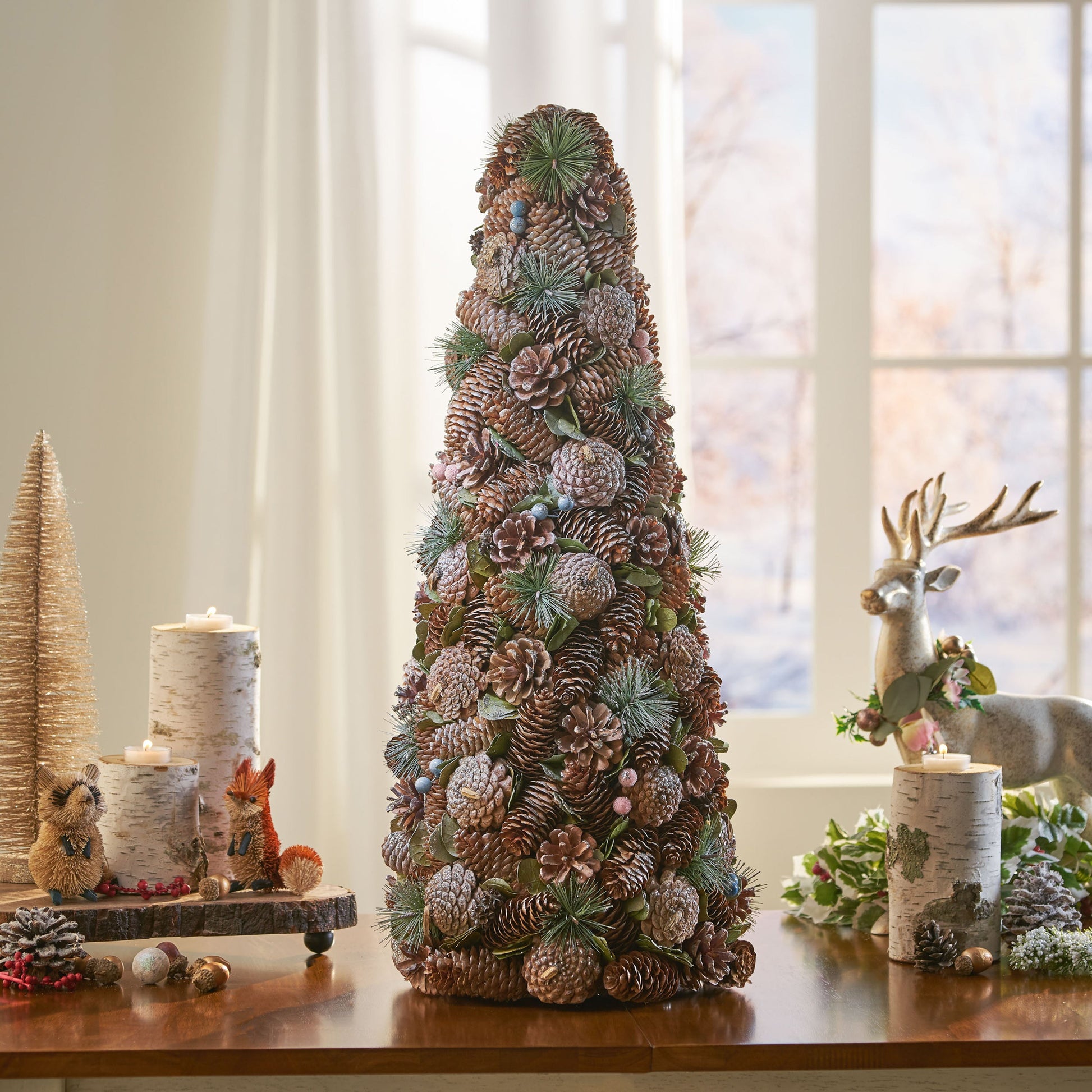 PINE CONE TABLE TOP TREE - Korvel