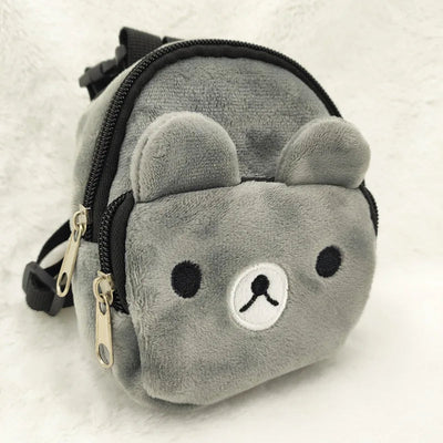 Pet Dog Backpack Durable Puppy Self Carry Backpack Adjustable Leash Cartoon Portable Harness Teddy Dog Outdoor Snack Bag - Korvel