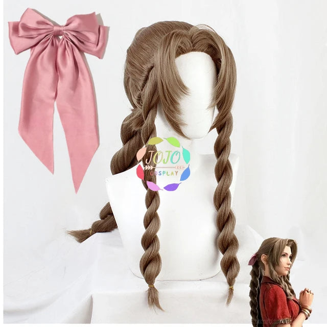 Aerith Gainsborough Wig - FF VII Remake Cosplay Accessory