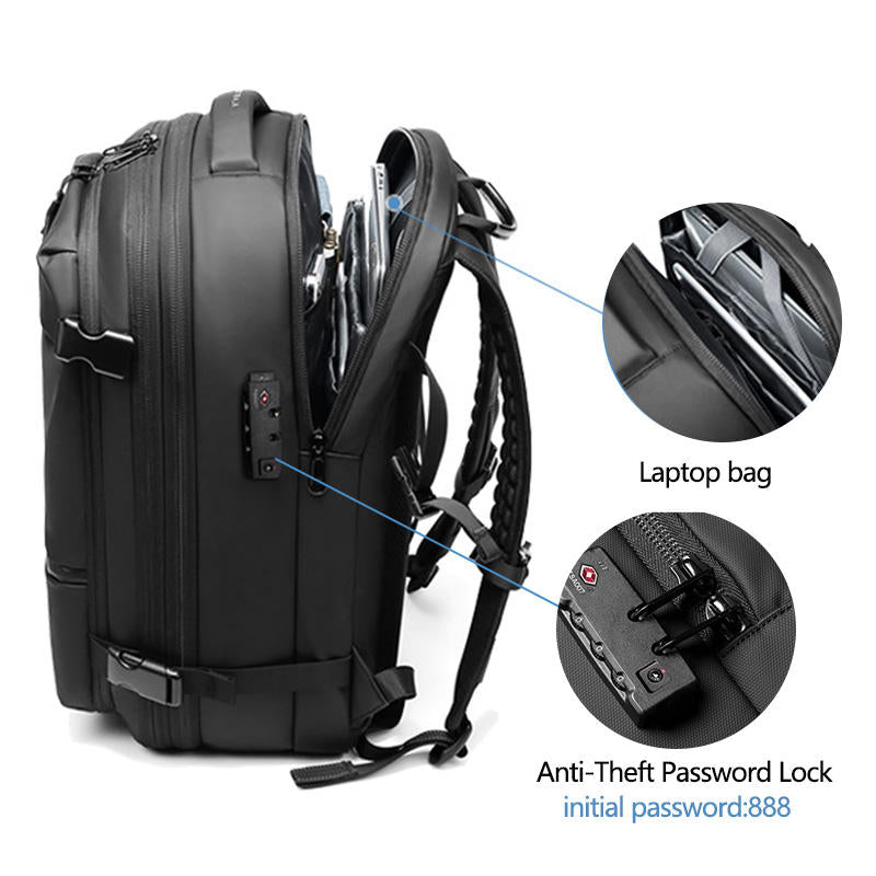 Air Tight Bags Valve Vacuum Compression Backpack system Expandable waterproof bagpack back pack travel laptop bag backpacks - Korvel