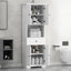 Elegant Tall Bathroom Cabinet with Ample Storage Space