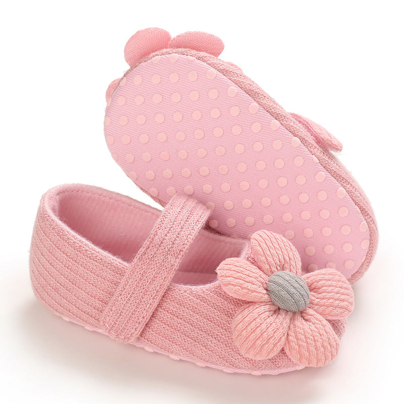 Spring And Autumn Style 0-1 Year Old Baby Toddler Shoes Soft Bottom Breathable Baby Shoes All-Match Princess Shoes - Korvel