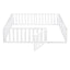 Full Size Wood Daybed Frame with Fence White(OLD SKU:WF289662AAK) - Korvel