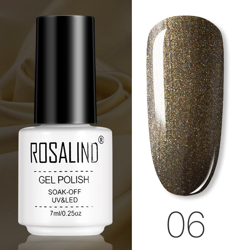 ROSALIND Gel Polish Set Manicure for Nails Semi Permanent Vernis top coat UV LED Gel Varnish Soak Off Nail Art Gel Nail Polish - Korvel