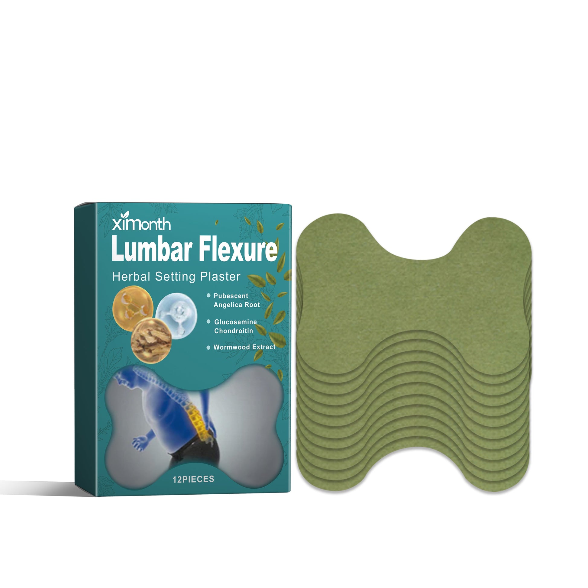 Lumbar Flexure Herbal Setting Plaster, Relieve Lumbar Soreness Lumbar Disc Protrusion Activating Muscles And Bones Lumbar Care Patch - Korvel