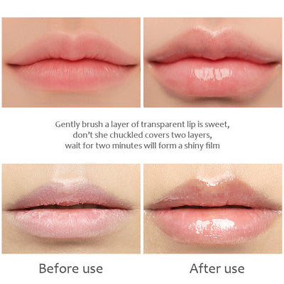 Kissbeauty Transparent Lip Oil Moisturizing Lightening Lip Lines Elasticity Moisturizing Big Mouth Lip Gloss - Korvel