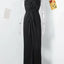 Knotted Evening Long Dress for Women - V-neck Sleeveless Bodycon