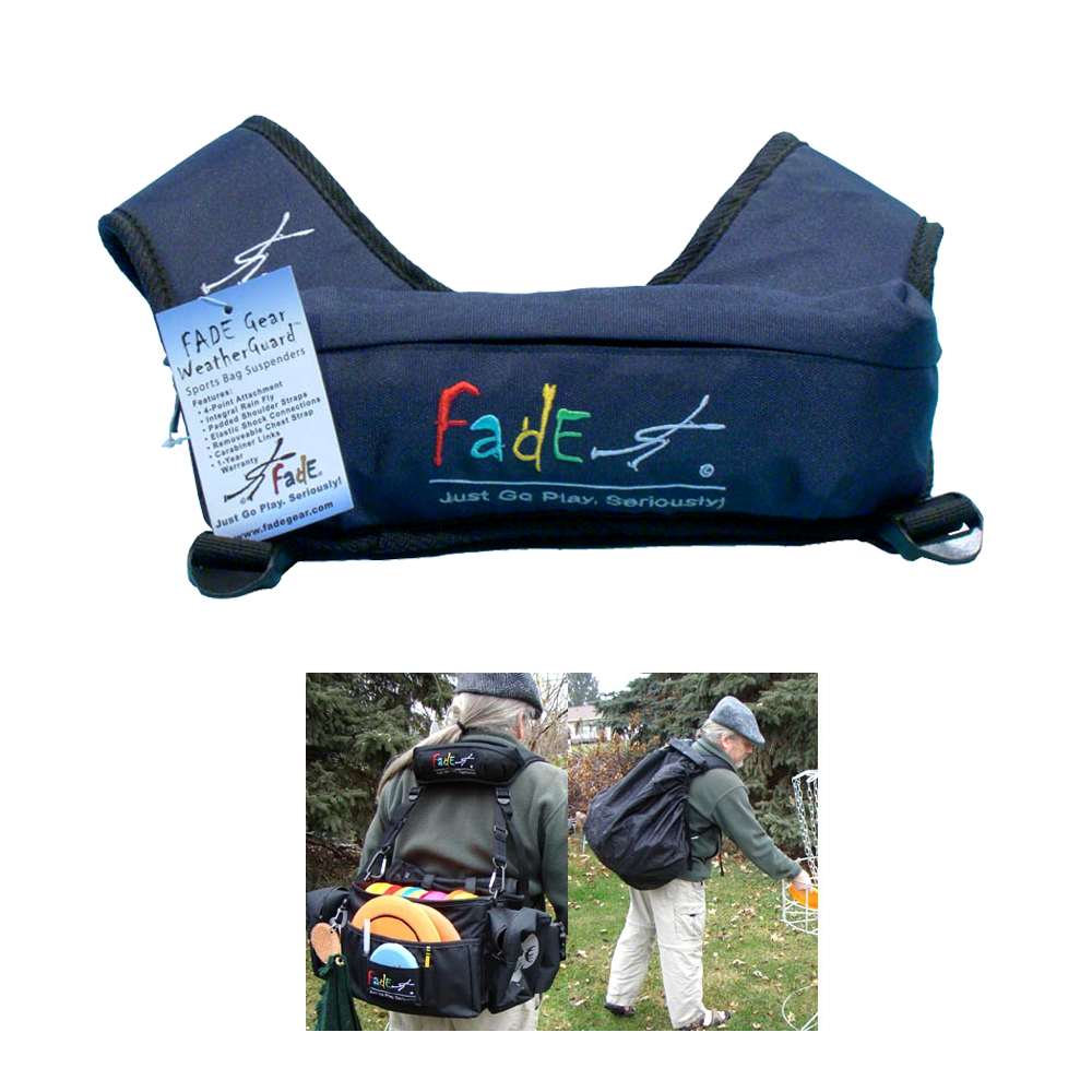 FADE Gear WeatherGuard Disc Golf Bag Suspenders with Rain Cover - Korvel