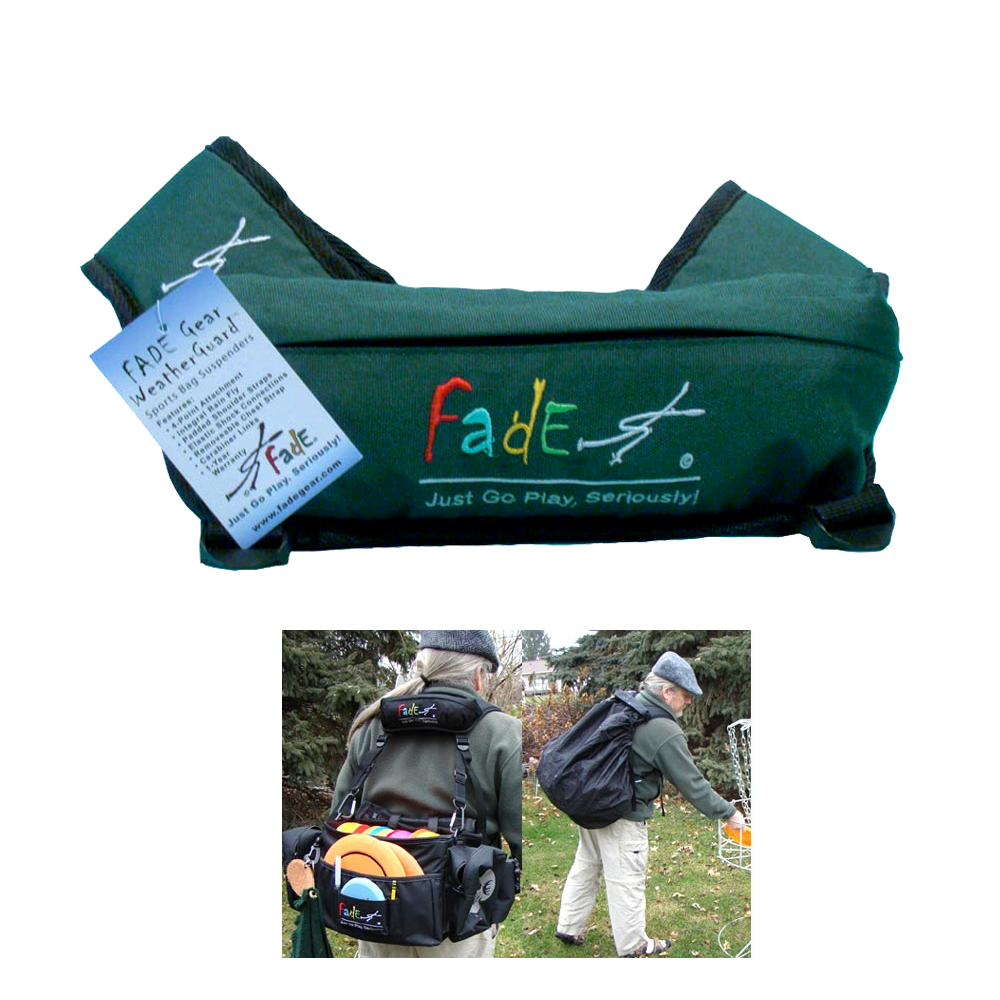 FADE Gear WeatherGuard Disc Golf Bag Suspenders with Rain Cover - Korvel