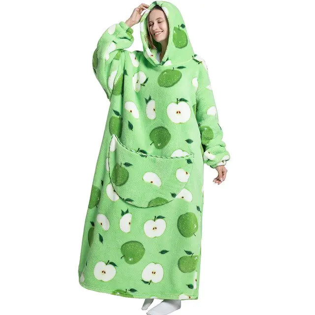 Oversized Long Blanket Hoodie for Cozy Comfort