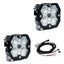 Baja Designs Squadron 2.0 Sport Black LED Light Pod Pair