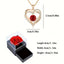 Collier boîte-cadeau fleur de rose