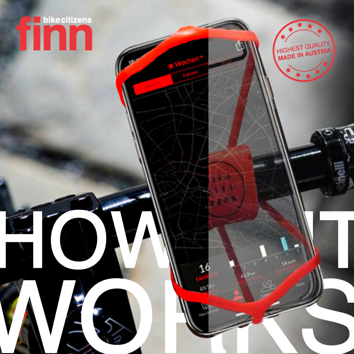 FINN - Universal Bicycle Phone Mount - Pink