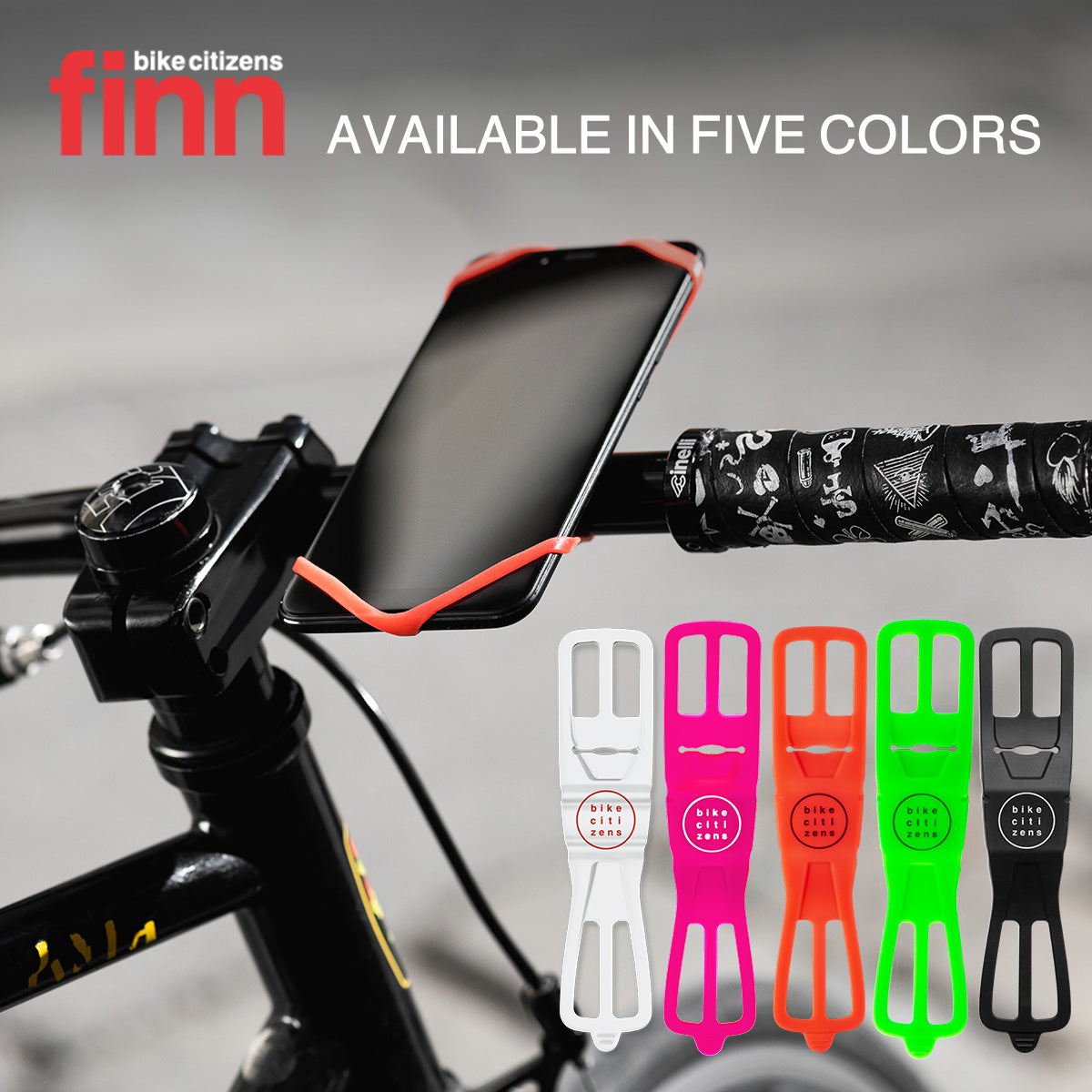 FINN - Universal Bicycle Phone Mount - Transparent