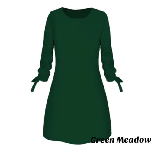 Vestido Elegante de Color Sólido para Verano