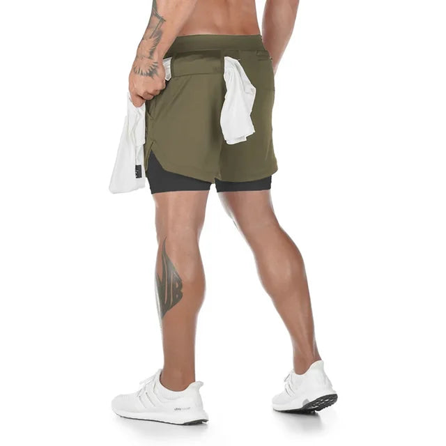 Shorts de Correr Camuflados para Hombre - Ropa Deportiva Elegante