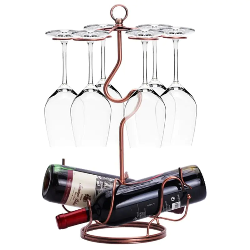 Support à vin et porte-verres à l'envers - Style européen