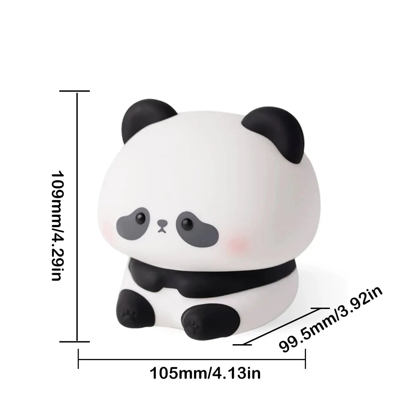 Luz Nocturna de Silicona Panda