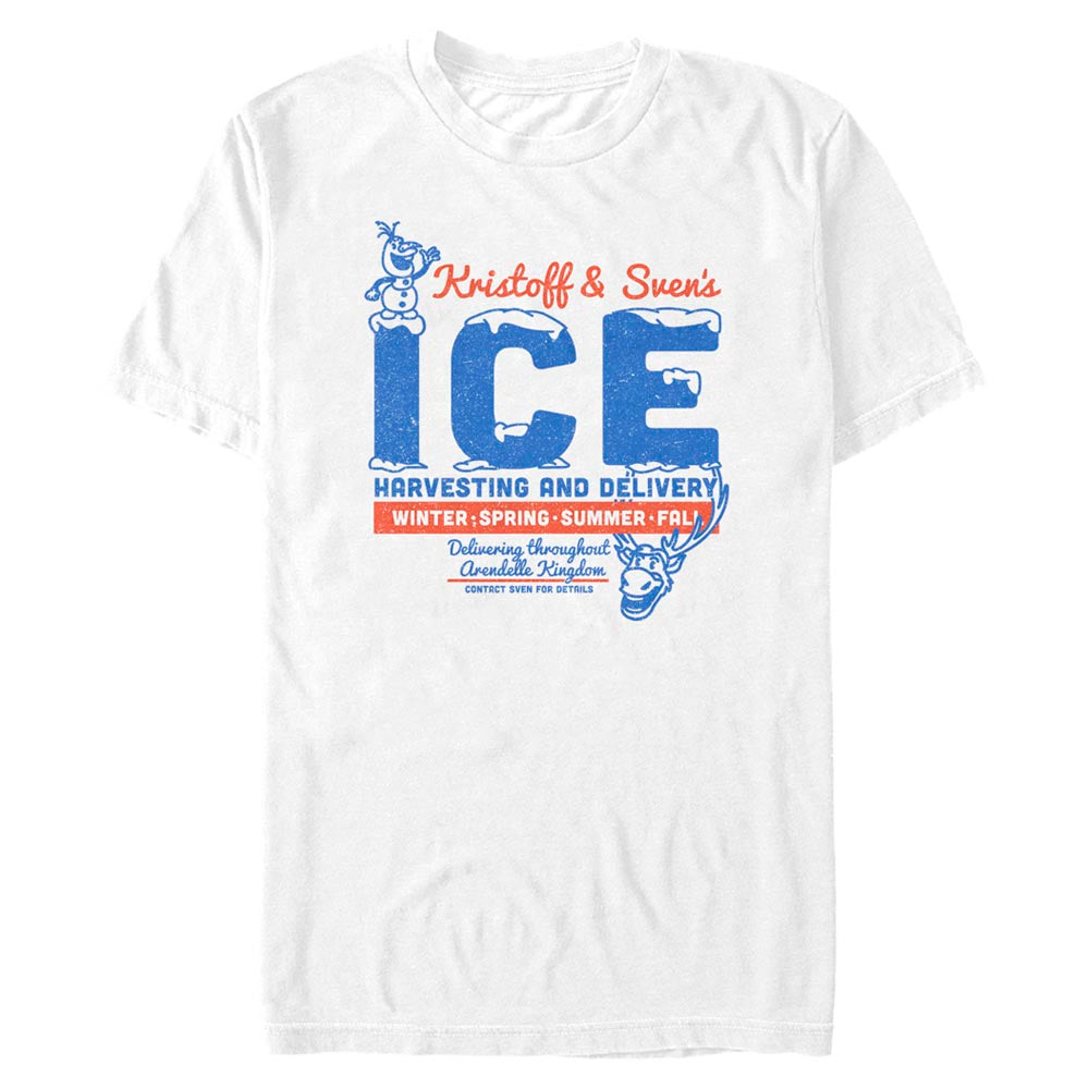 T-shirt de récolte de glace Kristoff et Sven pour hommes de Disney