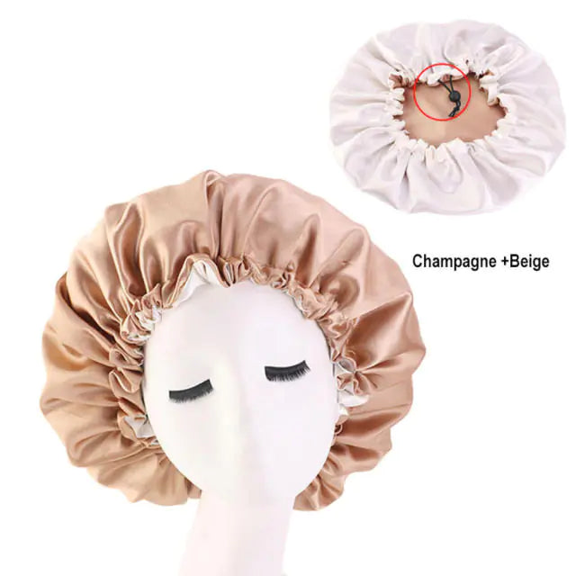 Bonnet de Nuit Satin pour Femmes pour la Protection des Cheveux