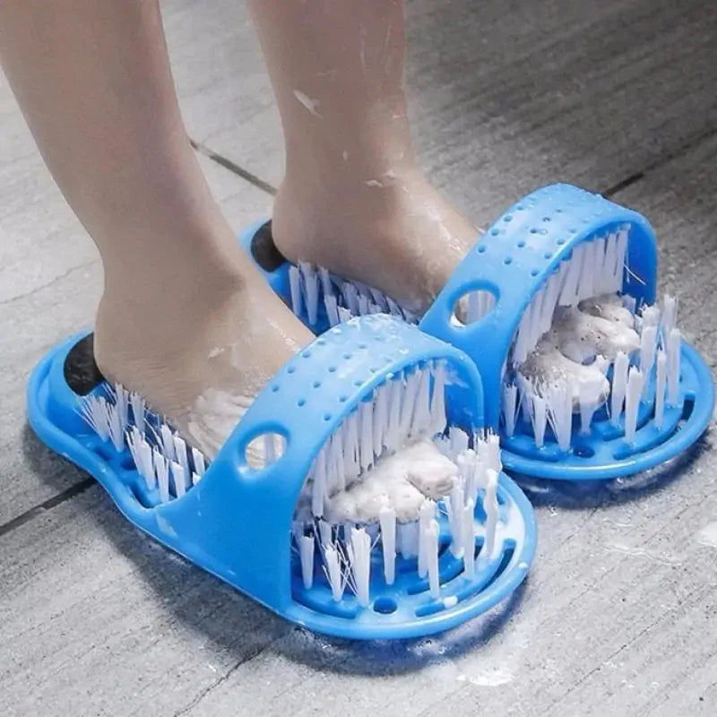 Brosse de nettoyage des pieds premium avec chausson pour un entretien sans effort