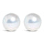 Boucles d'oreilles en perles d'eau douce cultivées en or blanc 14 carats
