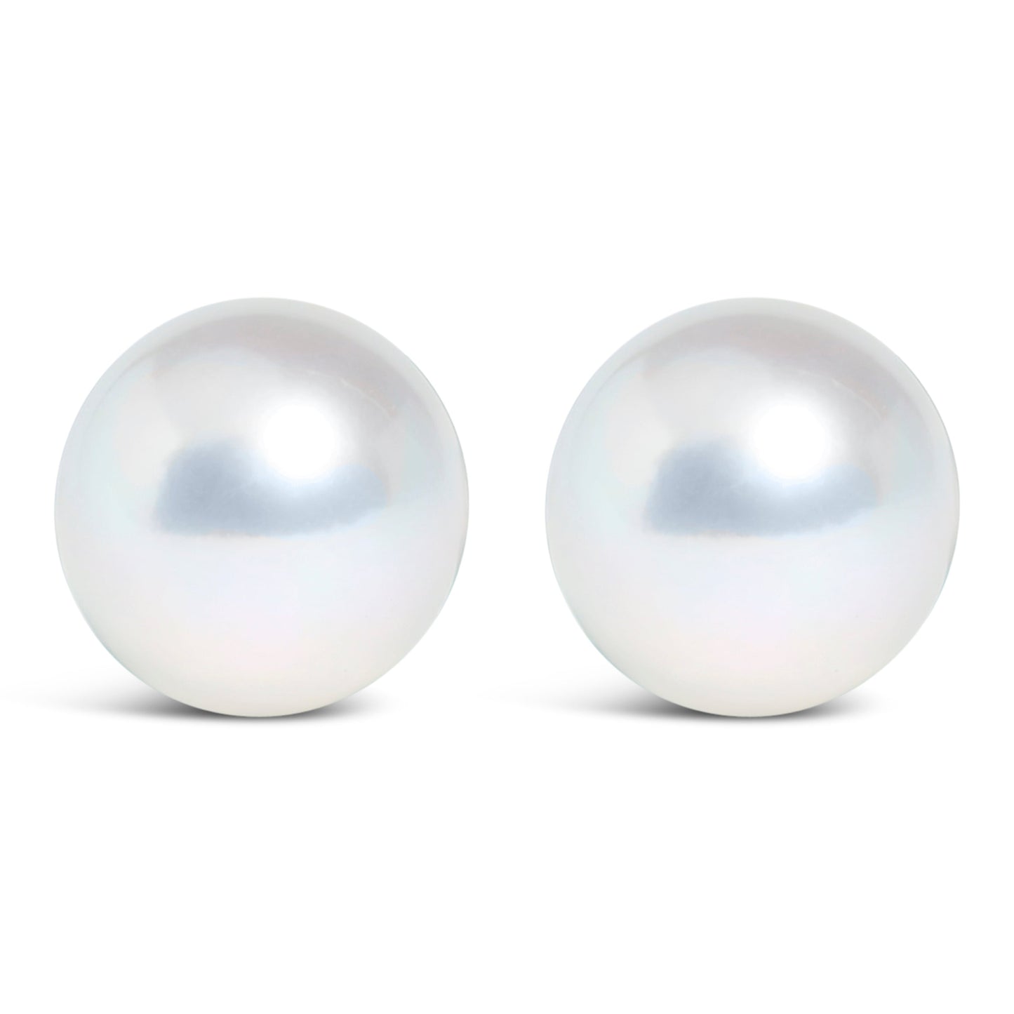 Boucles d'oreilles en perles d'eau douce cultivées en or blanc 14 carats
