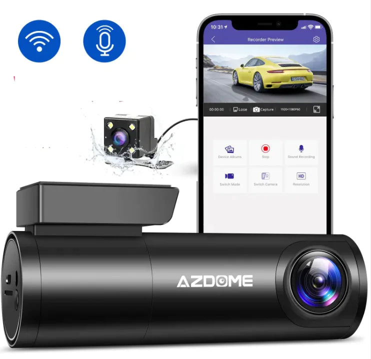 Dual Lens Pro Recorder 1296P HD