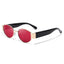 Lunettes de soleil ovales rétro SODQW pour femmes - Style vintage des années 90
